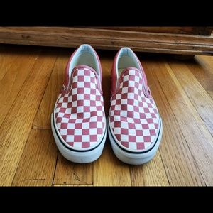 Gently Worn Red Checker Vans
